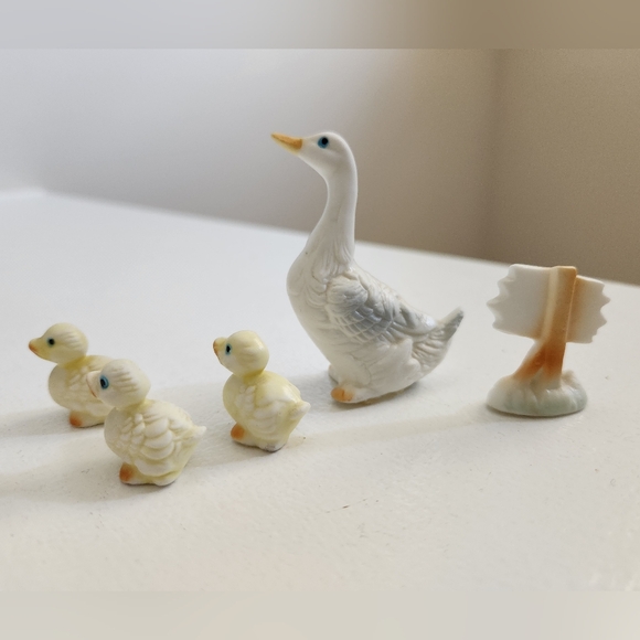 Group of miniature figurines - duck family - Picture 2 of 7